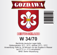 Пивные дрожжи Gozdawa, W34/70, 10гр