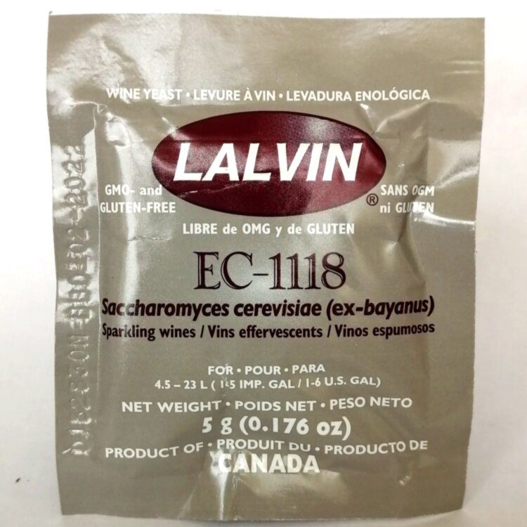 Винные дрожжи LALVIN " EC-1118 ", 5г