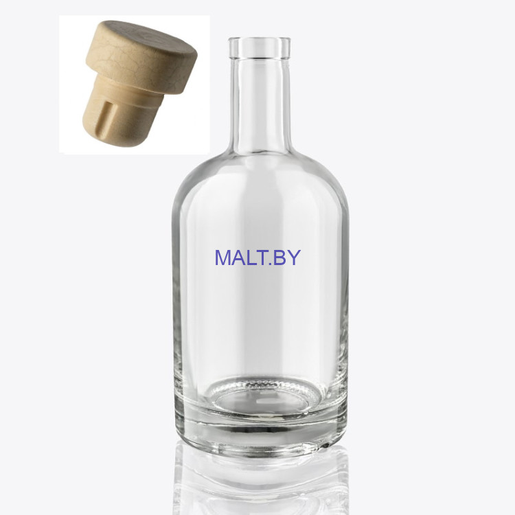 Бутылка ДОМАШНЯЯ 0,5 л с пробкой (16 шт)
