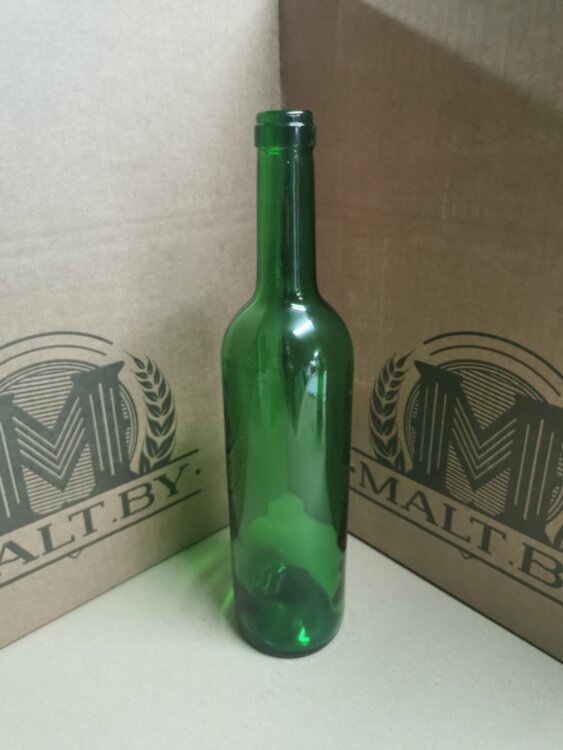 Бутылки винные Бордо 0.7л, 12 шт (цвет оливка)