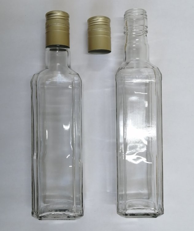 Бутылка ШТОФ 0,5л с алюмин колпаком (10шт)