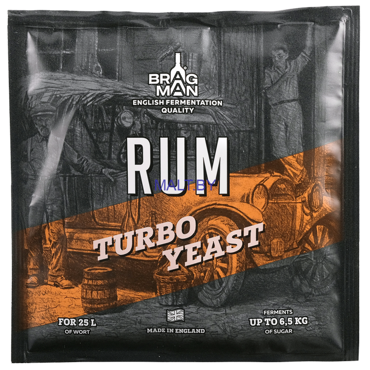 Спиртовые дрожжи Bragman Rum Turbo, 72г