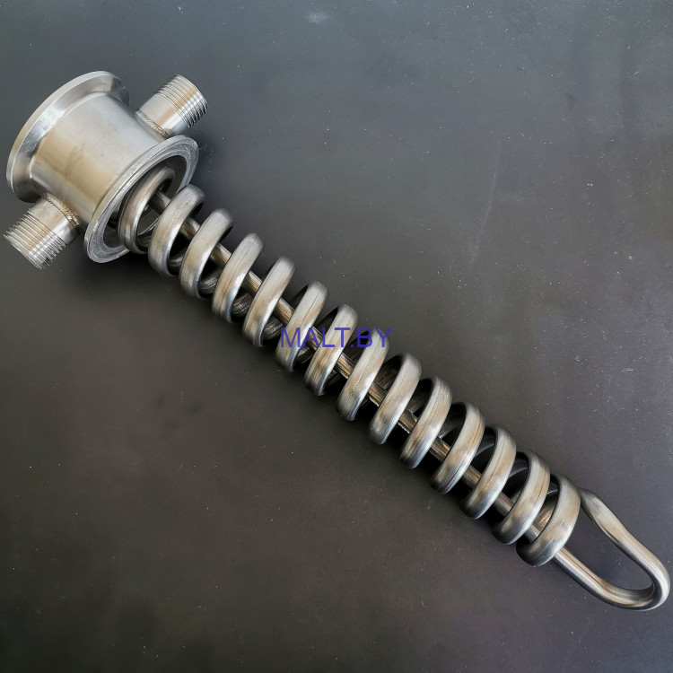 Холодильник Димрота, выходы 1/2", L=30 см, трубка 8 мм, кламп 2.0"