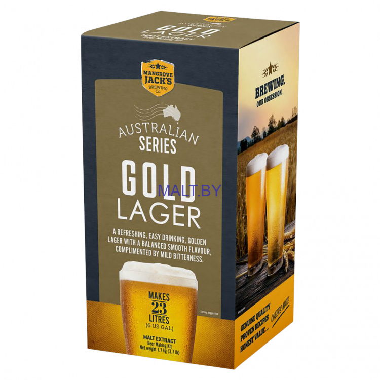 Солодовый экстракт Mangrove Jack's "Gold Lager", NZBS, 1.7 кг