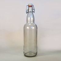 Бутылка с бугельной пробкой 1.0 л, прозрачная (16шт)